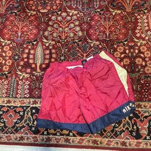 Nike Red and Blue Athletic Shorts